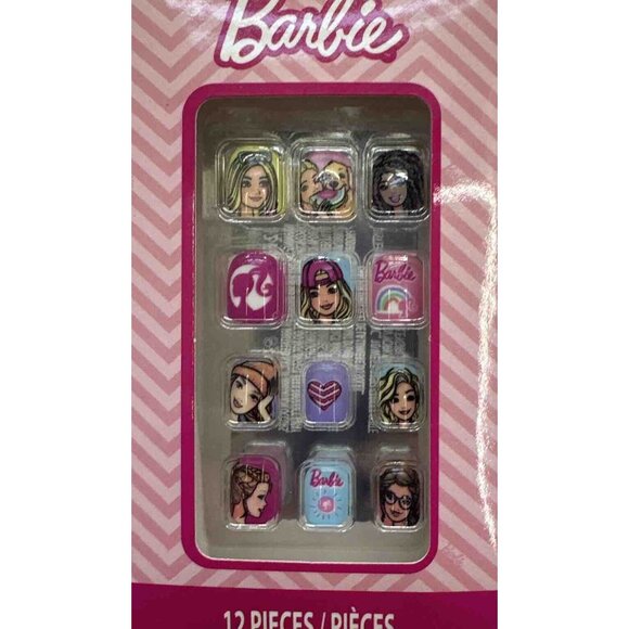 Disney / Barbie girls press on nails 12 pieces each set 3 sets total - Picture 2 of 6